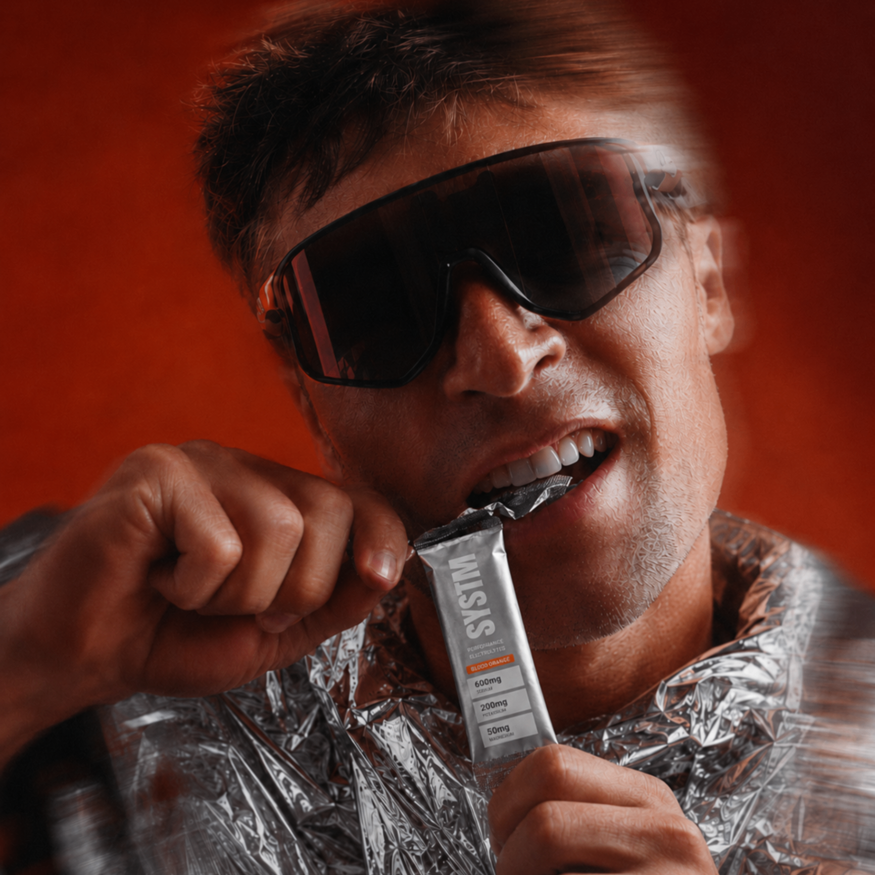 Athlete with SYSTM sachet